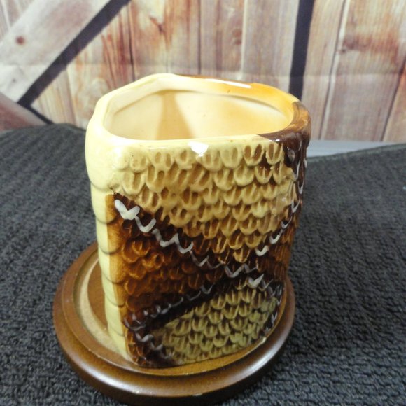 Funky Rattle Snake Porcelain Graphic Coffee Mug~Don't look inside~Cool design - Picture 2 of 7